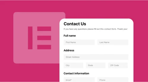 Elementor Pro contact form builder poster